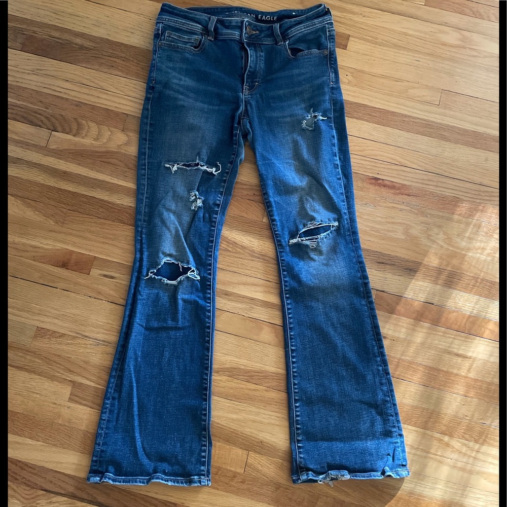 American Eagle Bootcut Jeans 10 Short